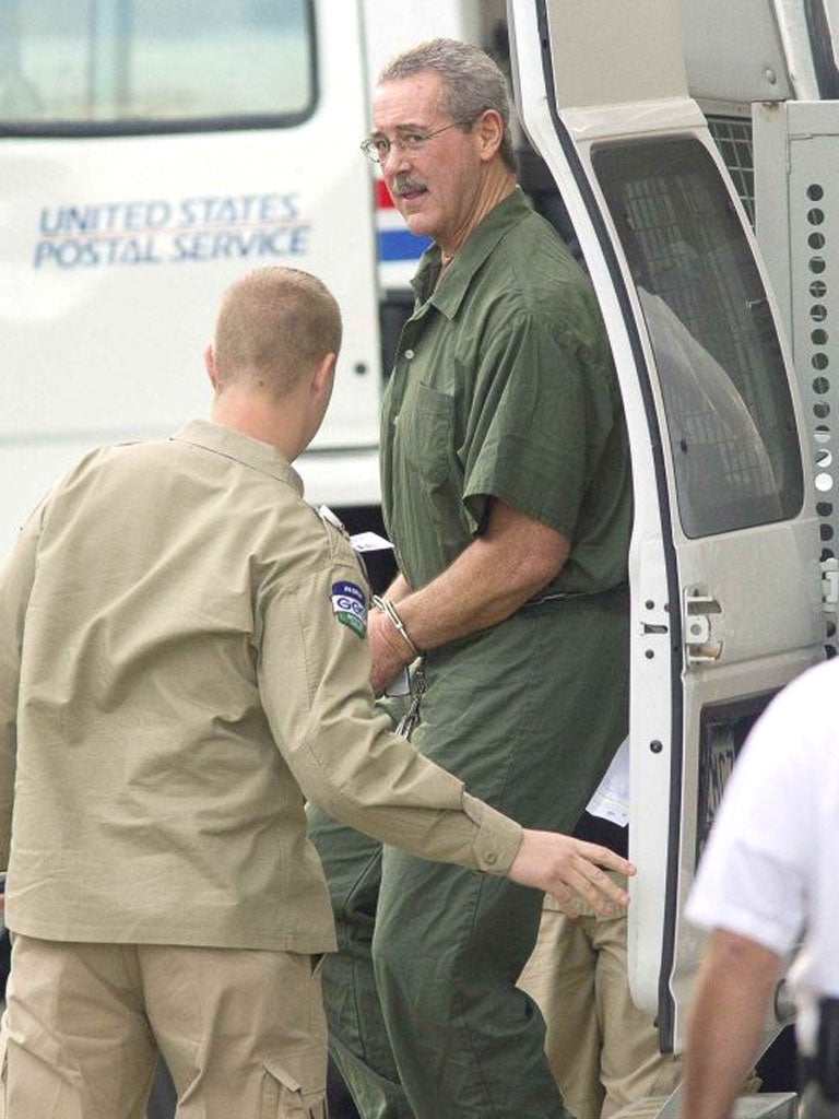 Allen Stanford outside the court in Houston, Texas, yesterday