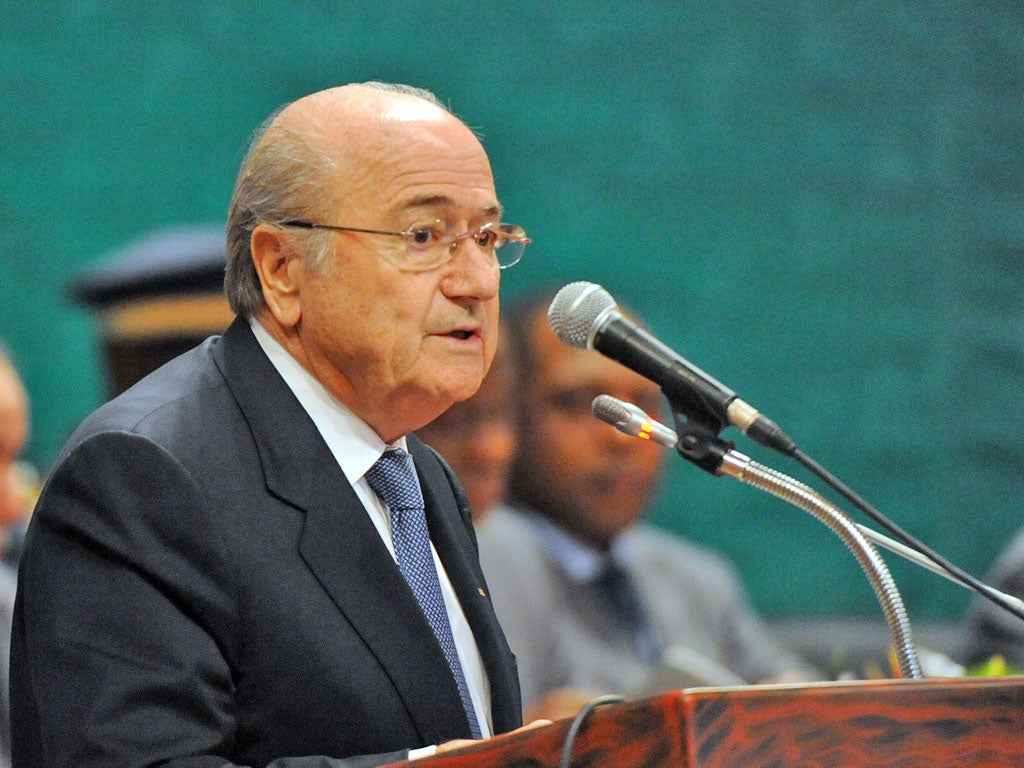 Fifa president Sepp Blatter has asked for talks with Brazil's president Dilma Rousseff