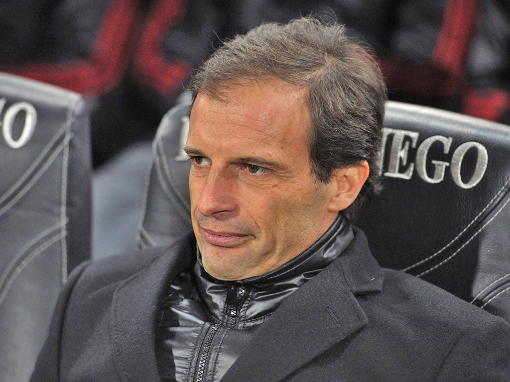 Allegri told the club website: 'After four years of going out at the last 16 of the competition, I think making it to the quarter-finals was important for the club.'