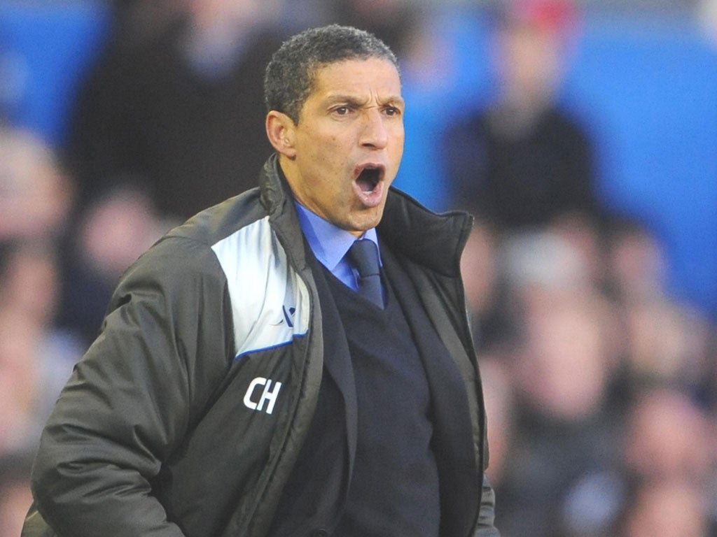 Manager Chris Hughton said Birmingham’s FA Cup and
Europa League games helped his younger players