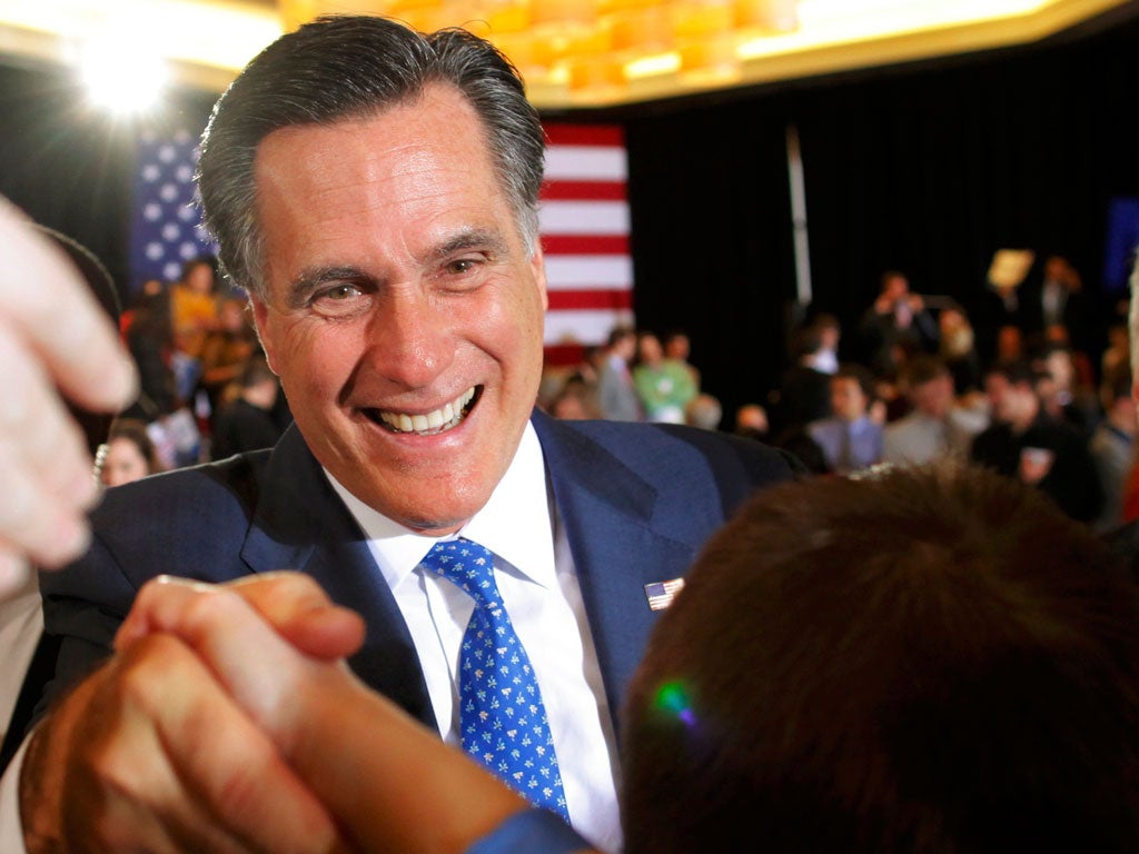 Mitt Romney meets supporters at his ‘Super Tuesday’ rally in Boston