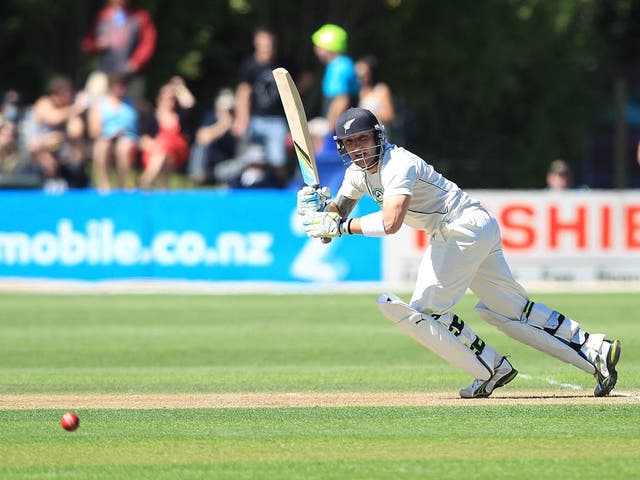 Brendon McCullum looked well set but fell short of a half-century
