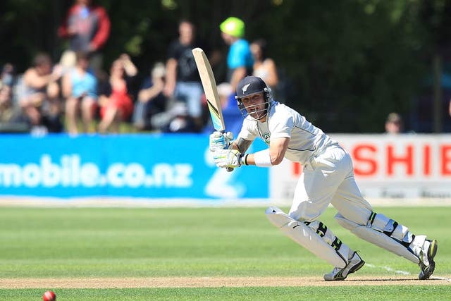 Brendon McCullum looked well set but fell short of a half-century