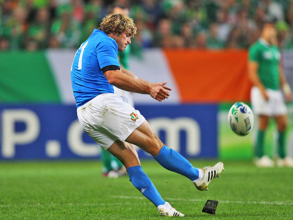 Bergamasco has won 85 caps and scored 250 points for Italy