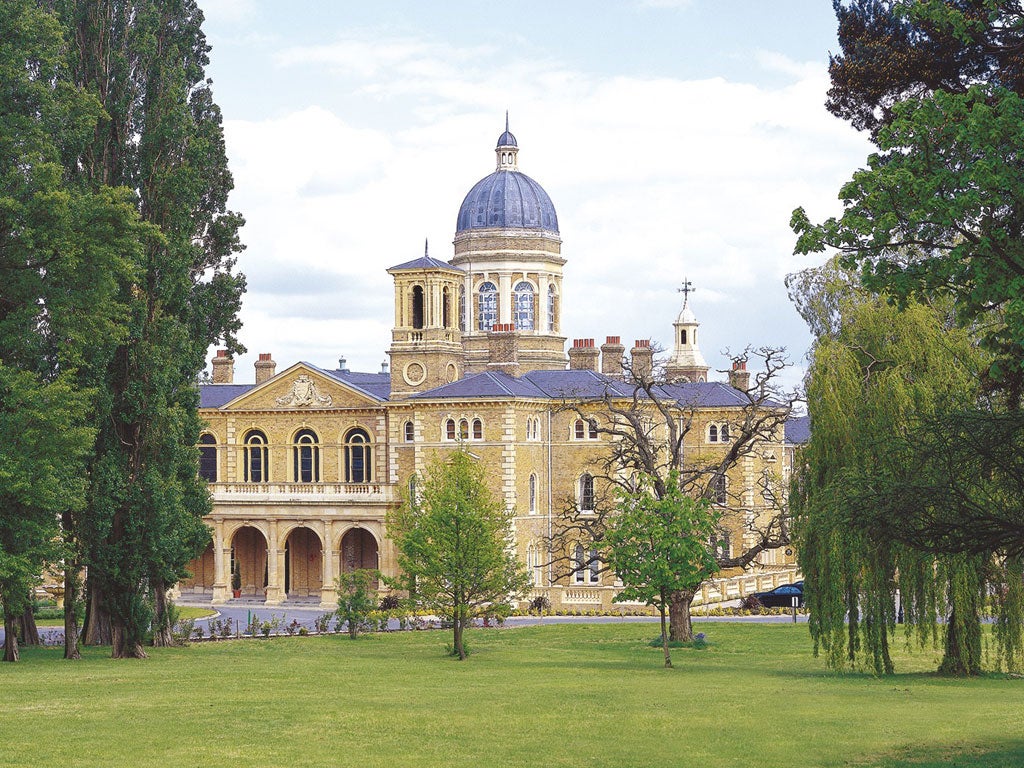 The exterior and grounds of Princess Park Manor
