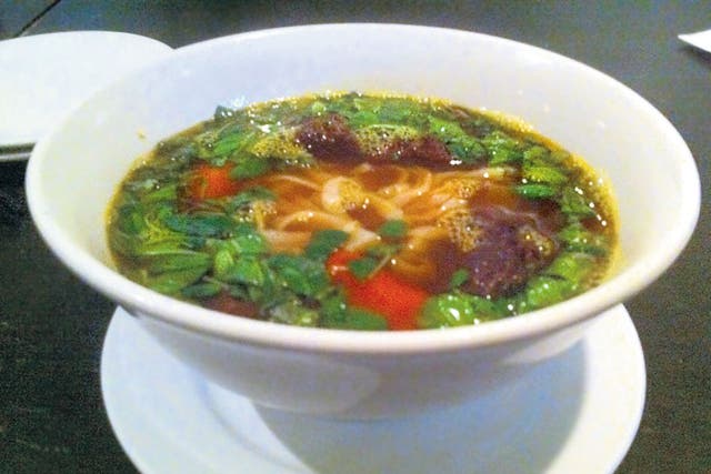 Vietnamese noodle soup (pho)