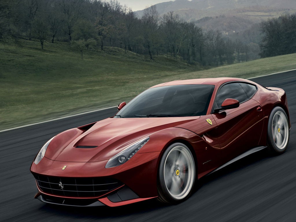 A Ferrari F12 Berlinetta like Mario Balotelli's (stock image)