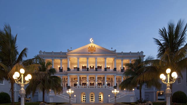 The sky's the limit: Falaknuma Palace's grand façade