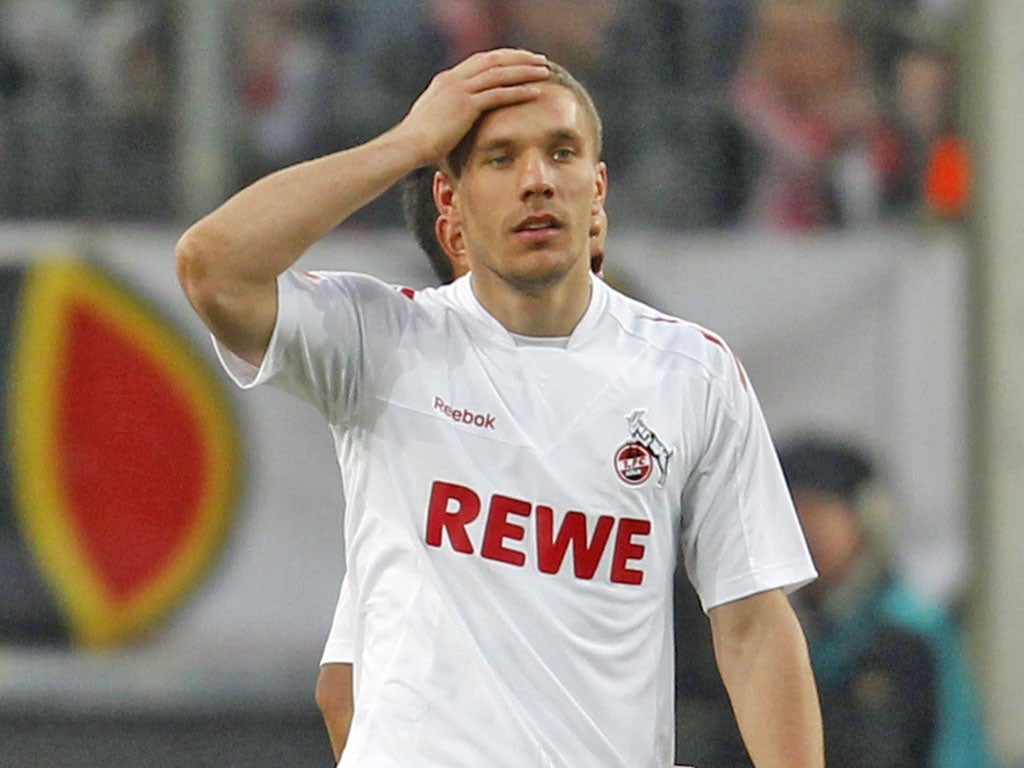 Lucas Podolski: The Germany striker is expected to sign for Arsenal by the end of the month