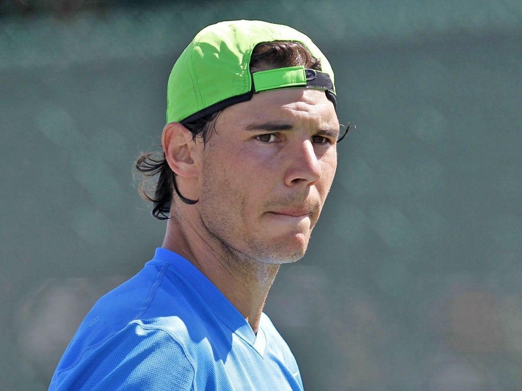 World No 2 Rafael Nadal has taken time off to prepare before returning for the Masters Series tournament in Indian Wells