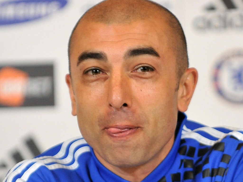 The Chelsea caretaker manager, Roberto di Matteo, was guarded about his private life at his press conference at Cobham yesterday