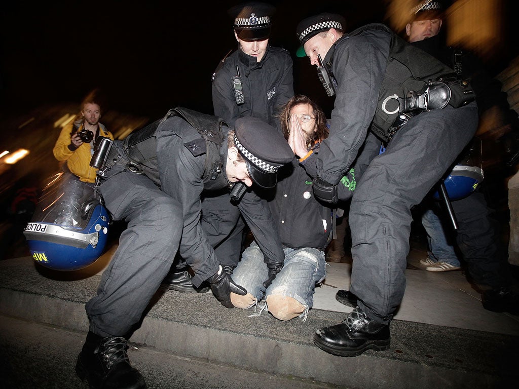 Police remove Occupy protesters from St Paul’s Cathedral last month