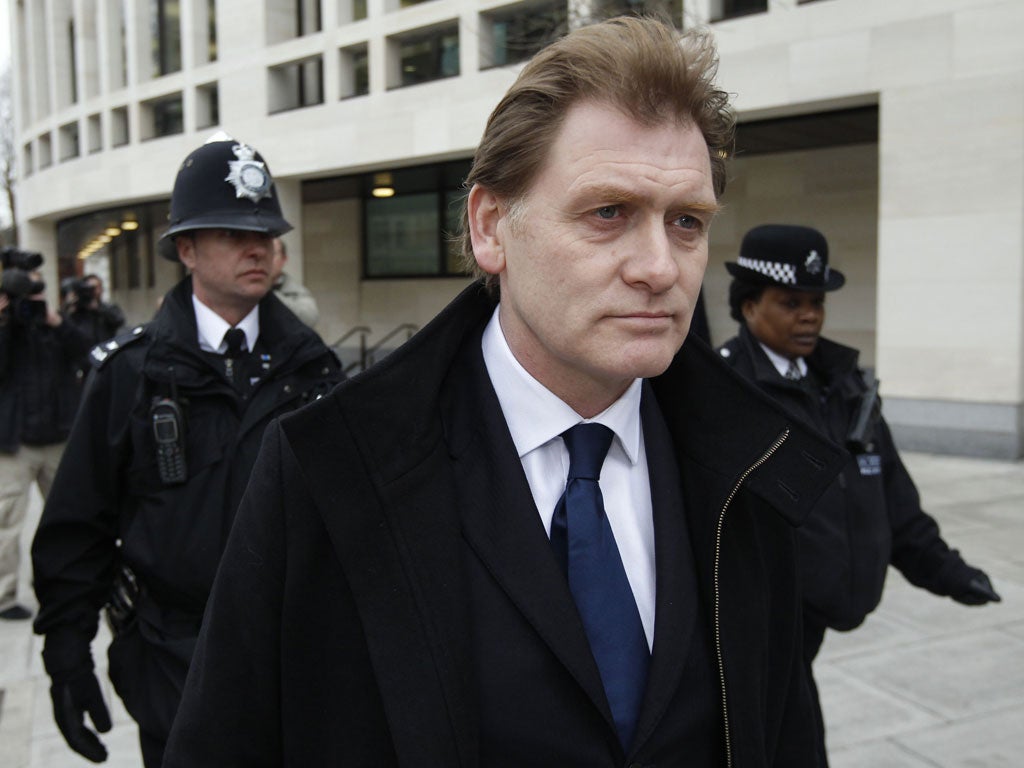 Labour MP Eric Joyce leaves after being sentenced at Westminster magistrates’ court