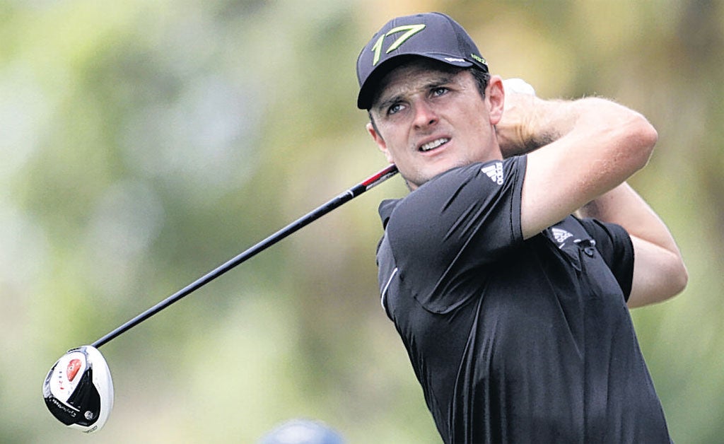 Justin Rose hit a superb 64 at Doral yesterday
