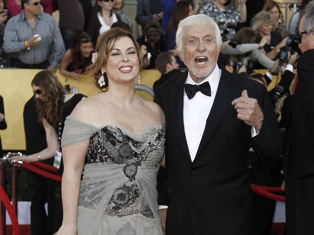 Starry night: Dick Van Dyke with Arlene Silver in Los Angeles - they were married a month later, in Malibu