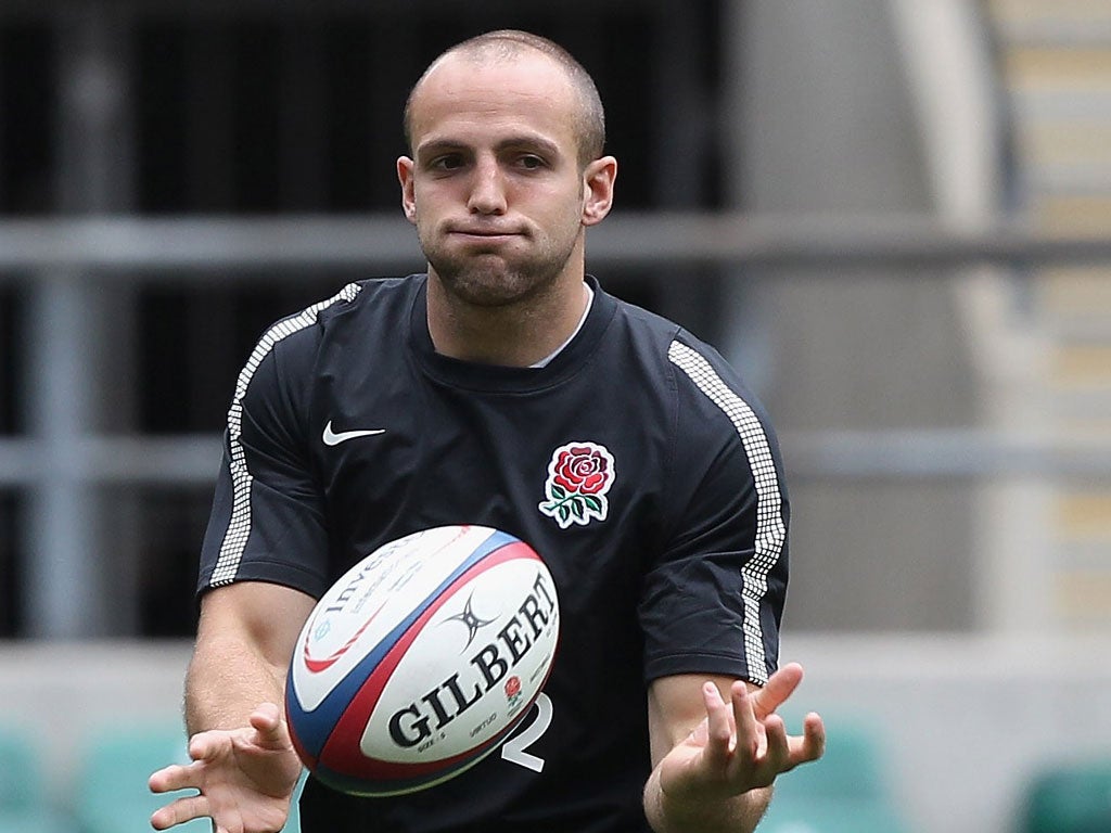 England's back three accommodates the late call-up of Gloucester's Charlie Sharples
