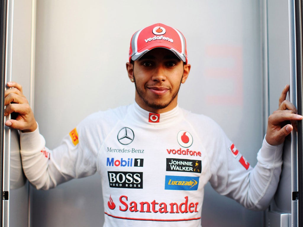 Raring to go: Lewis Hamilton will be looking to put down the right marker in Melbourne next weekend