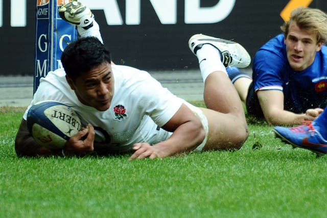 <b>Manu Tuilagi: </b>  At times appears to be unstoppable with ball-in-hand. Finished try with aplomb and ran over French tacklers with barely contained glee. 8
