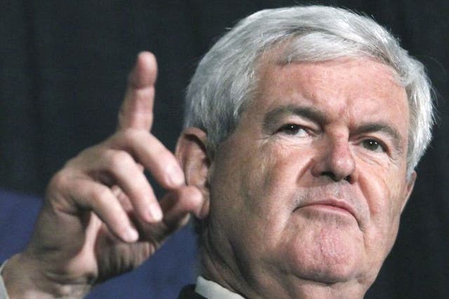 One survey gives Newt Gingrich a one point advantage over Mitt
Romney in the Mississippi primary