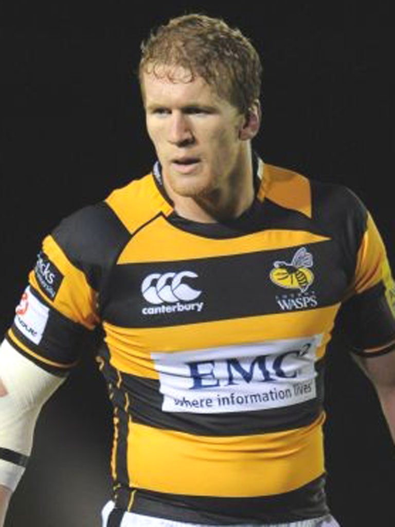 TOM REES: The Wasps flanker has been forced to retire with a long-term knee injury