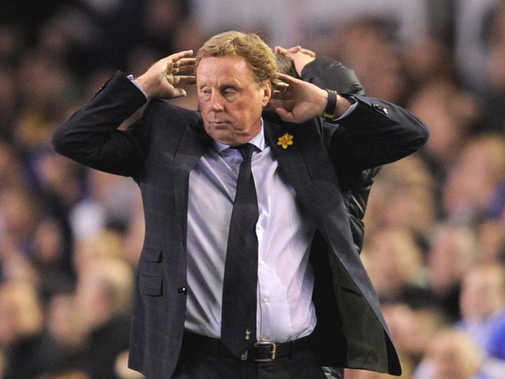 Harry Redknapp is very happy at Spurs, despite a painful defeat at Everton on Saturday