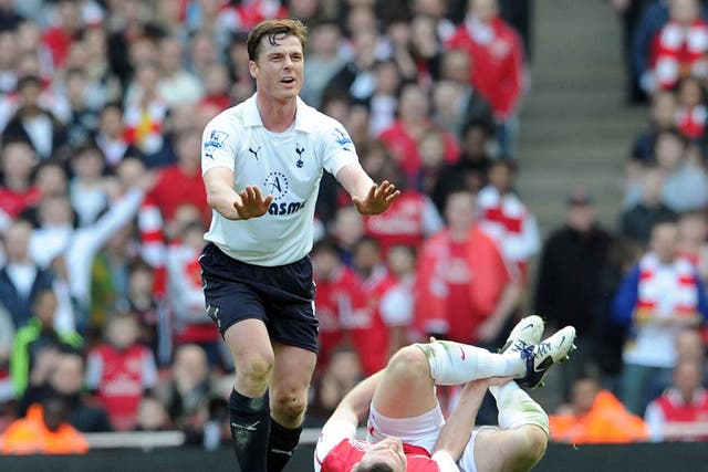 Scott Parker was sent off against Arsenal at the Emirates