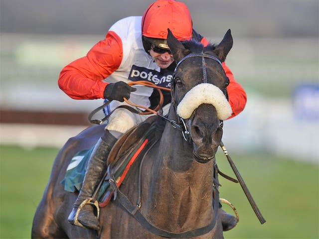 Ruby Walsh riding Big Buck's earlier this year