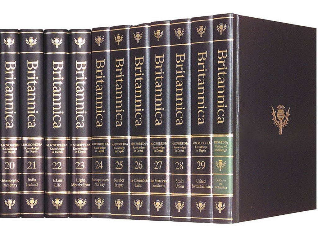 For the aspirant middle classes in England and America, the Britannica voulmes were often the first books the family owned