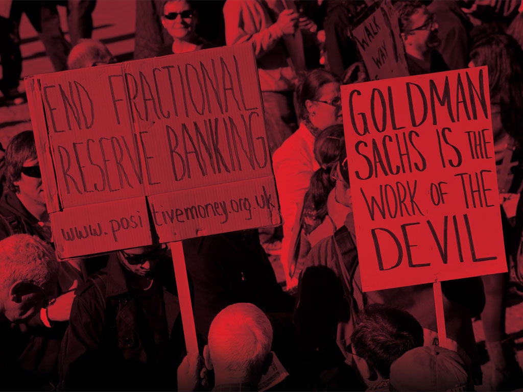 Occupy protesters outside St Paul's Cathedral last October