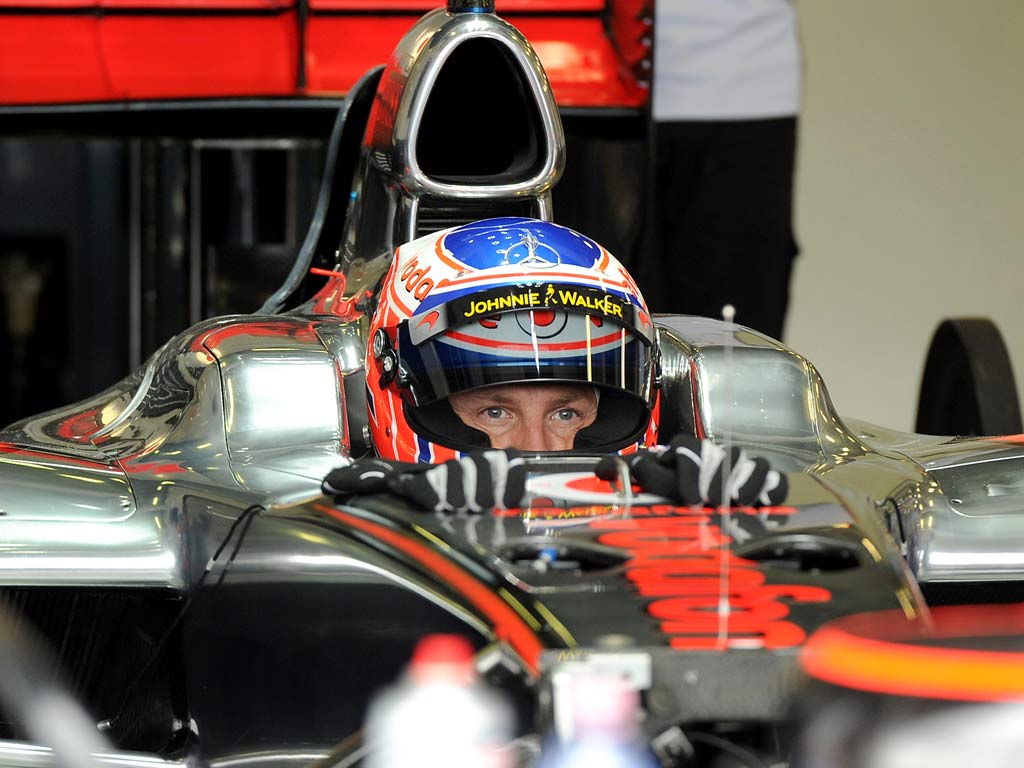 Jenson Button in the new McLaren