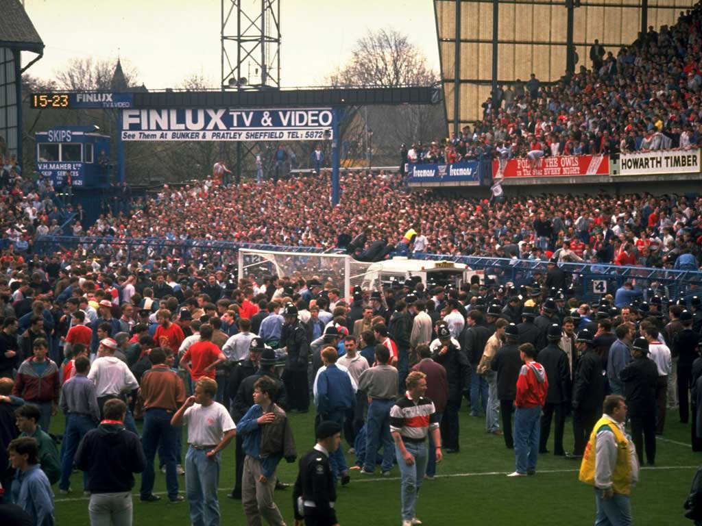 Ninety-six fans died following a crush on the overcrowded terraces at the stadium in Sheffield