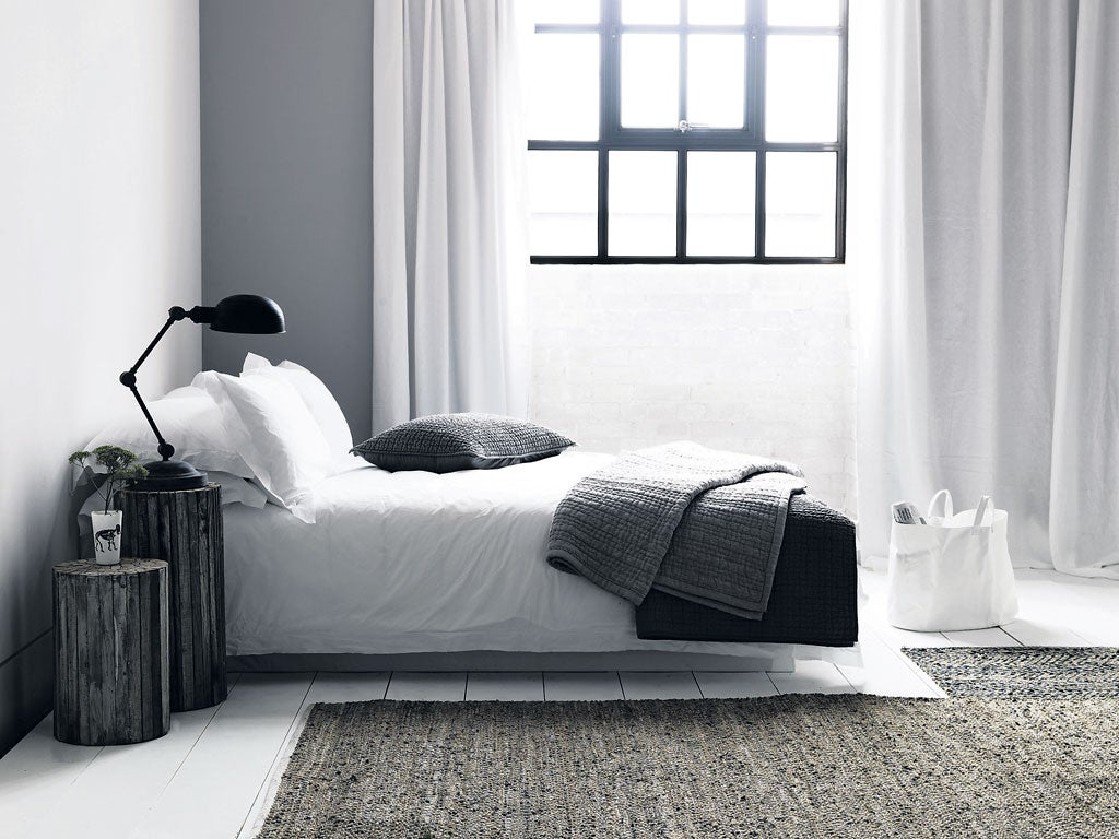 Global vibe, frenchconnection.com

<p>Calming, neutral and with an international feel, we like the driftwood stools, from £95, woven rugs, from £79, and textural throws and cushions, from £45</p>