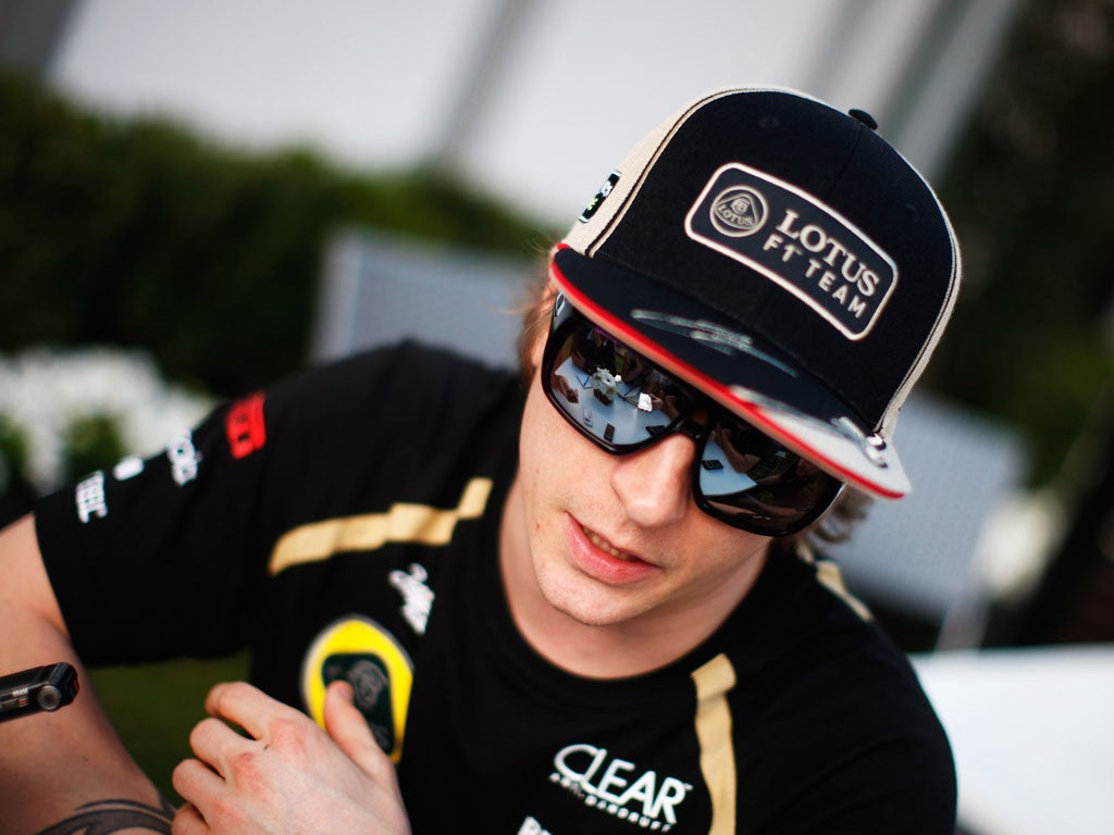 Kimi Raikkonen is back in Formula One after a spell in rallying