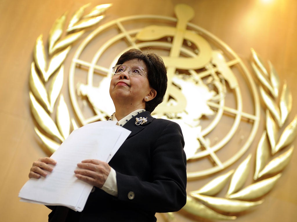 Margaret Chan, director general of the World Health Organisation