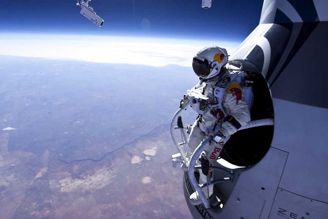 Felix Baumgartner’s attempt to make the highest ever skydive from 120,000ft (35,570m) and break four World Records in the process