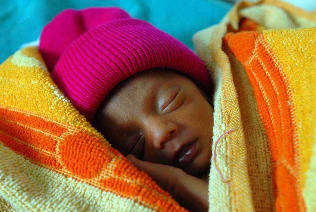 <p>Born too small and too soon in one of India's poorest states.</p>
<p>Baby Sethy was born too small and too soon. She survived because nurses and doctors were able to keep her alive in the new neonatal survival unit in Odisha's capital.</p>