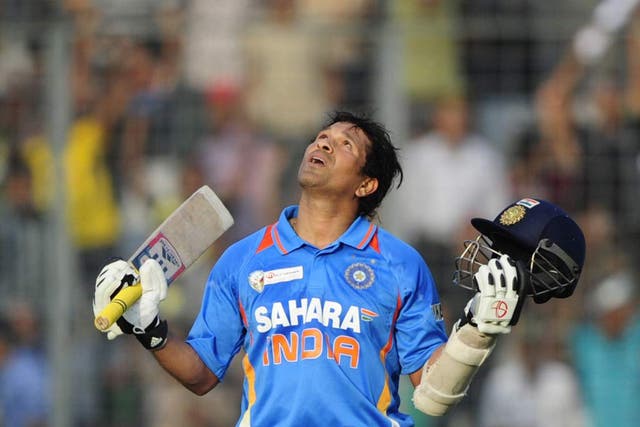 Tendulkar's long wait for his 100th international century came to an end as he moved into three figures in the Asia Cup clash with Bangladesh. The 'Little Master' had been stuck on 99 tons on the international stage since March last year, when he hit 111 in the World Cup against South Africa in Nagpur. The 100th ton was 38-year-old's 49th in ODIs - while he has 51 in Test cricket.