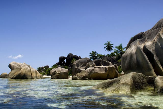 Rock star: Granite boulders at the Banyan Tree resort, Mahé