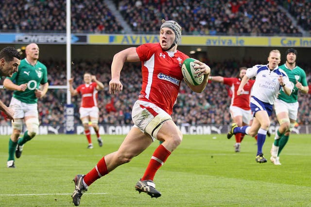 Wales coach Warren Gatland may feel a touch disappointed that his players have not really kicked on since the win over Ireland, when Jonathan Davies (centre) was one of the tryscorers