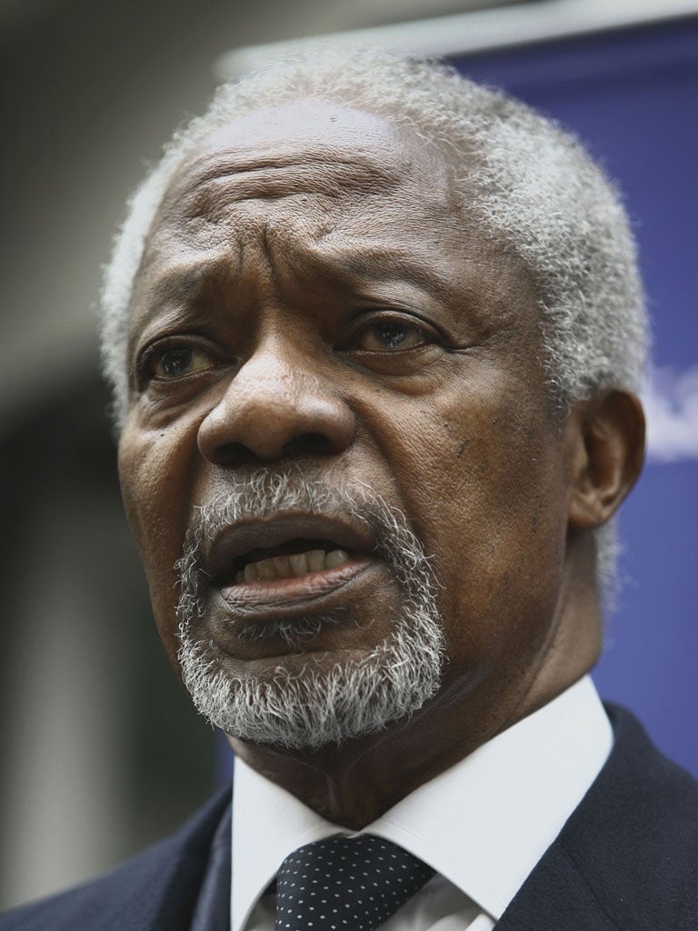 Kofi Annan is preparing to brief the UN Security Council on the progress of his mission to ease the Syrian crisis