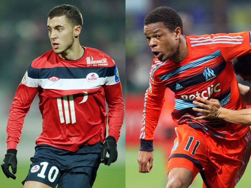 Eden Hazard (left) and Loïc Rémy have been linked with moves to
Tottenham