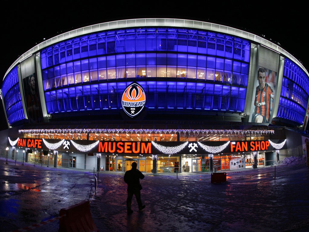 The Donbass Arena where England play twice