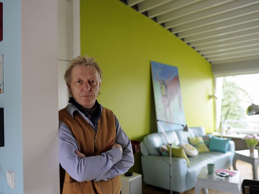 Luxury bunker: architect Rainer Mielke in his penthouse in Bremen