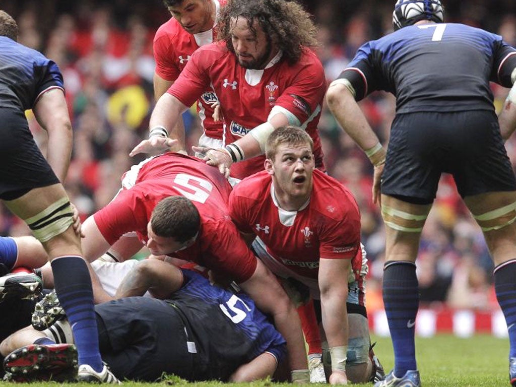 Dan Lydiate is on his knees – but his towering performance for Wales helped put the French on theirs in Cardiff