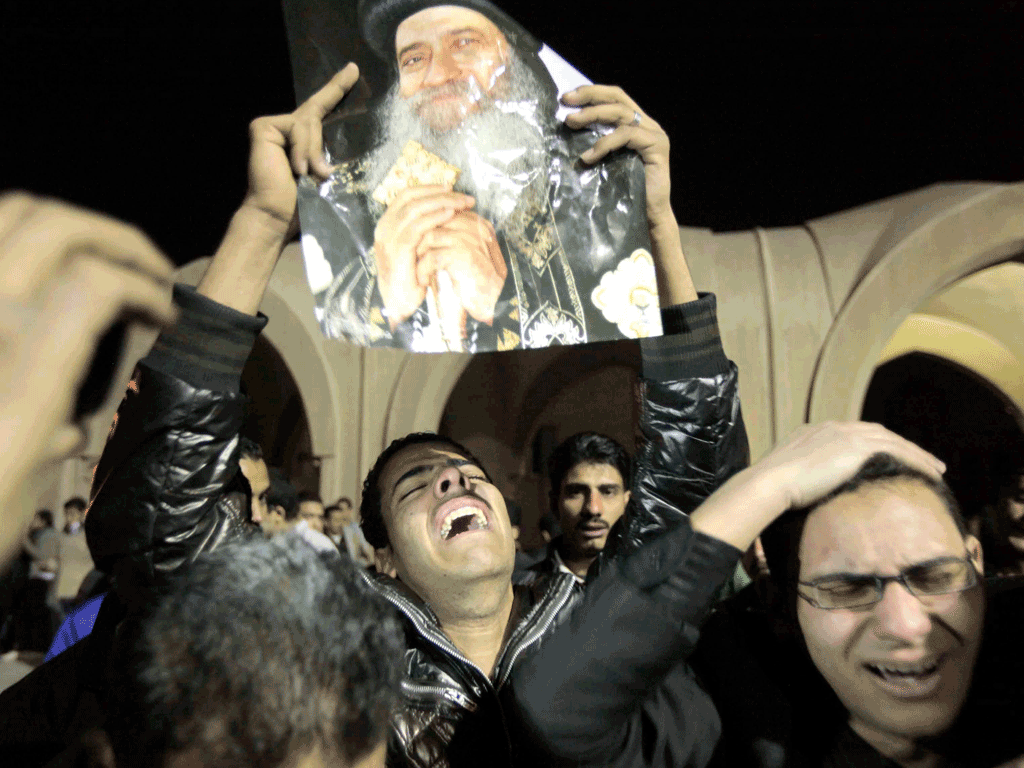 Egyptian Christians mourn the death of Pope Shenouda III