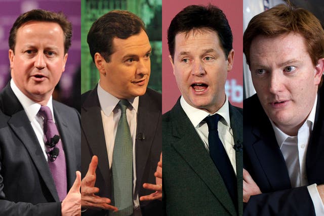 The‘Quad’: David Cameron, George Osborne, Nick Clegg and Danny Alexander