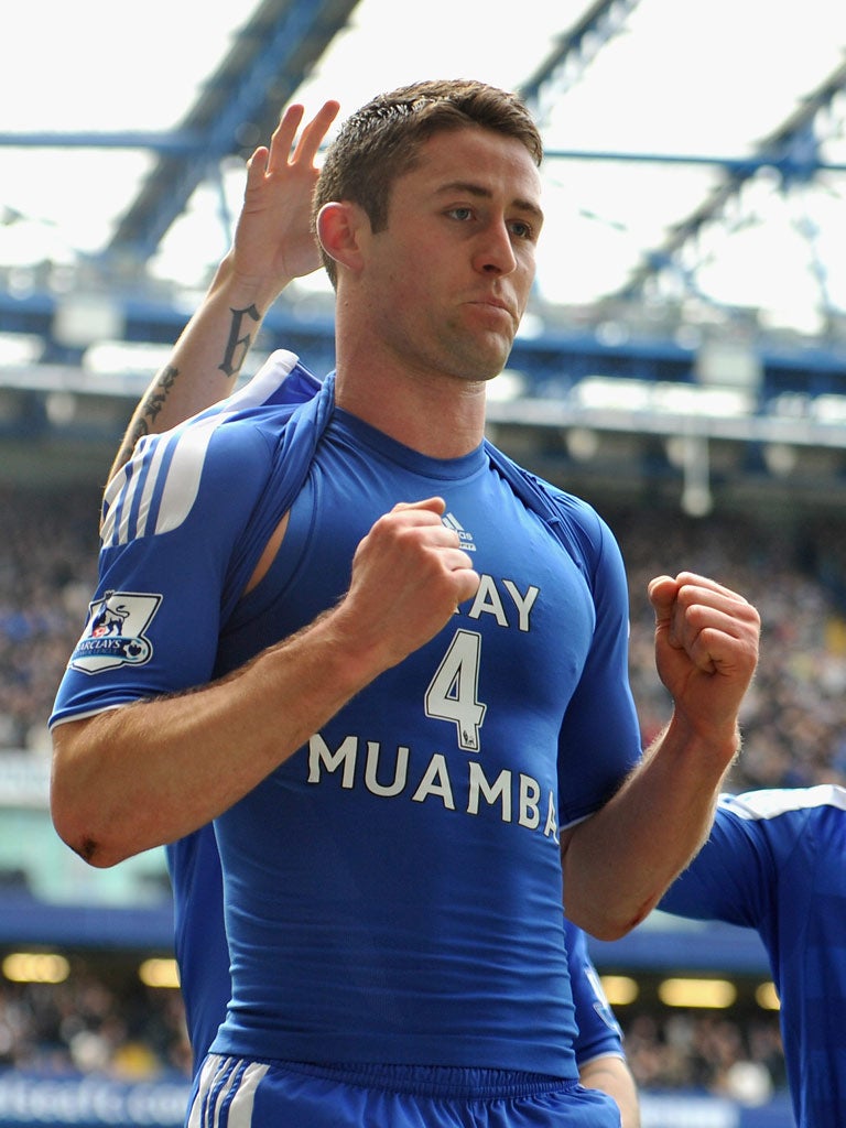 Gary Cahill opened the scoring for Chelsea