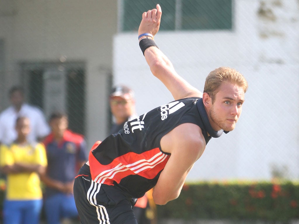 Stuart Broad is a doubt for the first Test with a damaged ankle