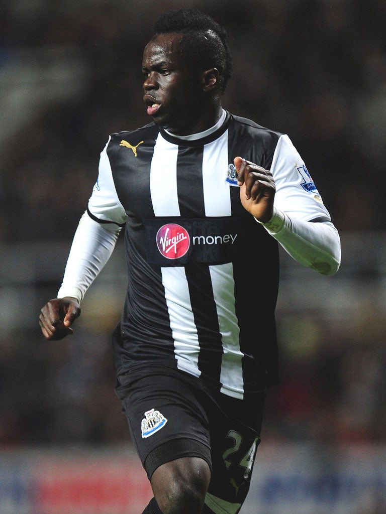 Chieck Tioté - Age: 25; Position: Midfielder;
Signed: August 2010 (from FC Twente); Cost:  £3.5m; Country: Ivory Coast (29 caps);  Newcastle games: 45; Newcastle goals: 1; Value now: £20m