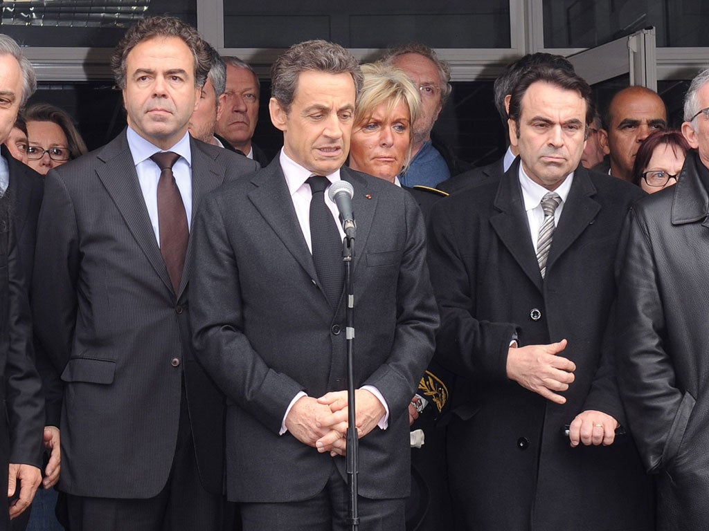 President Sarkozy at the Ozar Hatorah Jewish school